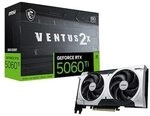 MSI GeForce RTX 5060 Ti 8G GAMING VENTUS 2X OC PLUS 8GB GDDR7 Grafikkarte, HDMI/DP