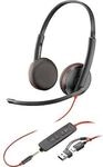 Poly Blackwire 3225 Stereo (UC) Headset USB-C/A, 3,5mm Klinke