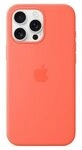 Apple Original iPhone 16 Pro Max Silikon Case mit MagSafe - Mandarine