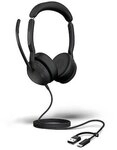 Jabra Evolve2 50 MS Stereo kabelgebunden Headset schwarz USB-A/C