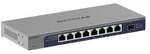 NETGEAR (GS108MX) Switch10GB Ethernet, 10G Multi-Gigabit Ports, 1 Multi Gig SFP+