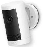 RING Outdoor Cam Plus - Battery wei&szlig; EU WLAN-Au&szlig;enkamera mit Akku