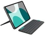 Logitech Flip Folio Tastatur-Case Grafit f&uuml;r iPad Air 11 Zoll (M2/M3/5.Gen), iPad