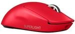 Logitech PRO X SUPERLIGHT 2 SE Rot Gaming Maus, Kabellose LIGHTSPEED Technologie,