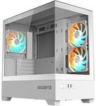 Gigabyte C201 Panoramic ICE Midi Tower Gaming Geh&auml;use mit Glasseitenfenster
