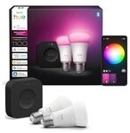 Philips Hue Starter Kit: Hue Bridge Pro + 2 E27, White and Color Ambiance, kompatibel