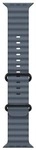 Apple 49mm Maritimblau Ocean Band - Schwarzes Titanium Finish