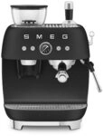 SMEG EGF03BLMEU 50s Style Siebtr&auml;germaschine mit Kaffeem&uuml;hle Schwarz