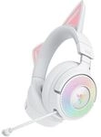 Razer Kraken Kitty V3 Pro Wei&szlig; - Kabelloses RGB-Kitty-Headset f&uuml;r Gaming