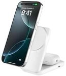 Belkin UltraCharge faltbare magnetische 2-in-1-Ladestation mit Qi2 25W wei&szlig;, eckig
