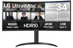 LG UltraWide 34WR55QK-B 34 Zoll UWQHD Curved VA LED 21:9 100 Hz Office Monitor