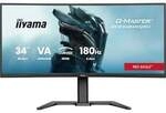 iiyama G-Master Red Eagle GCB3484WQSU-B1 34 Zoll UWQHD Curved VA LED 21:9 180 Hz