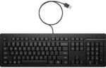 HP 125 G2 Tastatur Schwarz - USB-A, integrierter Nummernblock