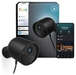 Philips Hue Secure kabelgebundene Kamera 2K-Videoaufl&ouml;sung schwarz