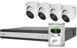 ABUS Analog-Video-Set: 4 Mini-Dome-Kameras + Rekorder 1TB