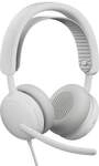 Logitech Zone Wired 2 for Business Wei&szlig;, Kabelgebundenes USB-Headset mit adaptiver