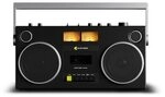 WeAreRewind Curtis Tragbarer Kassettenspieler mit Bluetooth schwarz