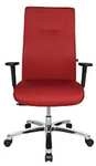 Topstar Operator-Drehstuhl BIGSTAR20, Punktsynchron-Mechanik, Tragf. 150 kg, rot