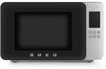 SMEG MOC01BLMEU Kombi-Tisch-Mikrowelle + Grill Schwarz-Matt-Aluminium 900 W
