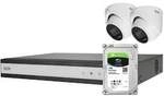ABUS Analog-Video-Set: 2 Mini-Dome-Kameras + Rekorder 1TB