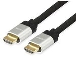 Equip 119346 HDMI 2.0 High Speed Kabel, Stecker auf Stecker, 7.5m, silber
