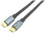 EQUIP 128354 USB 3.2 Gen 2 C auf C Kabel 1.0m PD100W 4K/60Hz 10Gbps Schwarz