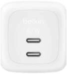 Belkin Dual USB-C Ladeger&auml;t Power Delivery und PPS (67 W) wei&szlig;