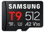 Samsung T9 microSDXC Speicherkarte 512GB (200 MB/s, Class 10, A2, V30, U3)
