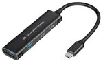 Conceptronic HUBBIES12B 4-Port USB 3.2 Gen 1 Hub, USB-C-Anschluss