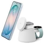 Belkin UltraCharge 25 Watt Qi2 Modulare Ladestation wei&szlig;
