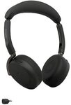 Jabra Evolve3 65 Flex MS Schwarz Kabelloses Bluetooth-Headset, USB-C Dongle und