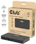 Club 3D CSV-2512 KVM Switch Dual USB type C zu HDMI 4K 60Hz schwarz