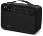 Pure Bloom Radio mit Bluetooth DAB+/UKW IPX5 portabel, mit Akku, schwarz