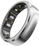RingConn Smart Ring Gen3 f&uuml;r Frauen und M&auml;nner - poliertes Silber Gr&ouml;&szlig;e 14