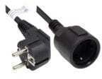 Good Connections Verl&auml;ngerung Schutzkontakt-Stecker an Buchse, schwarz, 2 m