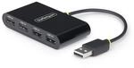StarTech.com 4-Port USB 2.0 Hub, 4x USB-A, 480Mbps, &Uuml;berstromschutz (OCP)