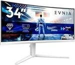 Philips Evnia 34M2C5601QA 34 Zoll UWQHD Fast VA Panel 21:9 200 Hz Gaming Monitor