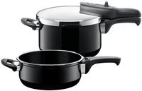Silit Silargan&reg; Sicomatic t-Plus Schnellkochtopf-Set 22 cm 4,5/3,0 l Black