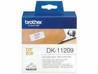 Brother DK-11209 Einzeletiketten (Papier) – 62 x 29 mm, 800 Stück pro Rolle