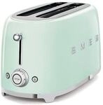 SMEG TSF02PGEU 50s Style 4 Scheiben Langschlitz Toaster Pastellgr&uuml;n