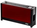 ritter volcano 5 Langschlitz-Toaster mit Glasfronten rot