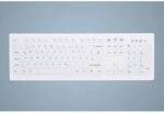 Cherry AK-C8100F-U1-W/GE Kabelgebundene Tastatur USB Wei&szlig; (Wischdesinfektion)
