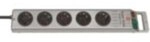 Brennenstuhl Super-Solid Line Steckdosenleiste 5-fach silber 2,5m H05VV-F