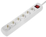Hama 00030530 Steckdosenleiste 6-fach, mit Schalter, 1,4 m, Wei&szlig;