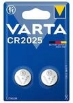 VARTA Professional Electronics Knopfzelle Batterie CR 2025 2er Blister