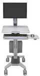 Ergotron WorkFit-C Single LD mobiler Steh-Sitz Arbeitsplatz bis 30" TFT h&ouml;henv.
