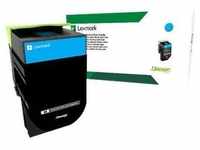 Lexmark 802SC Rückgabe-Tonerkassette Cyan für ca. 2.000 Seiten 80C2SC0