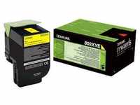 Lexmark 80C2XYE Corporate-Tonerkassette Gelb für ca. 4.000 Seiten