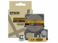 Epson C53S654001 Schriftband LK-4KBK Satinband 12mmx5m schwarz/gold