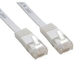 InLine Patch Flachband Netzwerkkabel RJ45 CAT6 U/UTP 1m Weiss